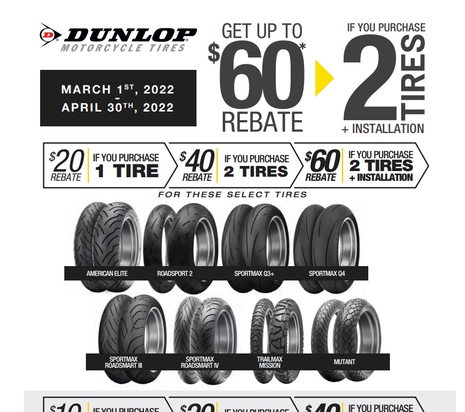 Dunlop Tire Rebate