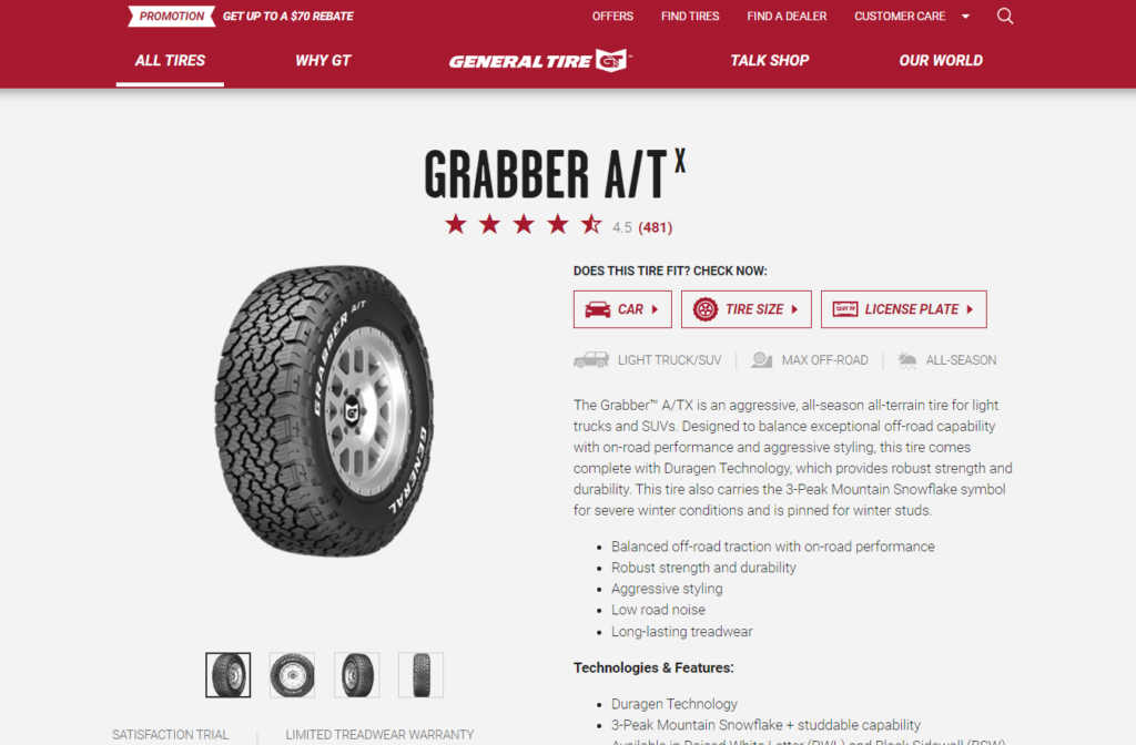 Grabber Tire Rebate 2023