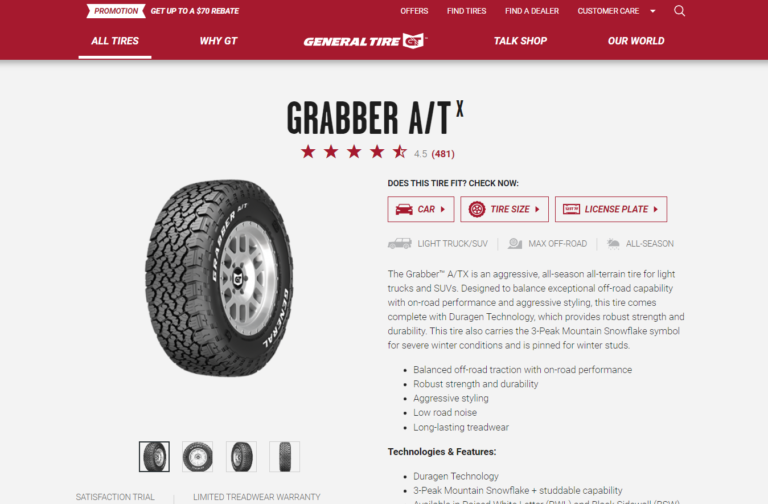 Grabber Tire Rebate
