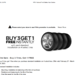 NTB Tire Rebate 2023