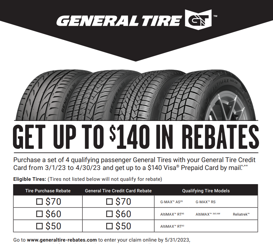 Altimax Tire Rebate 2023