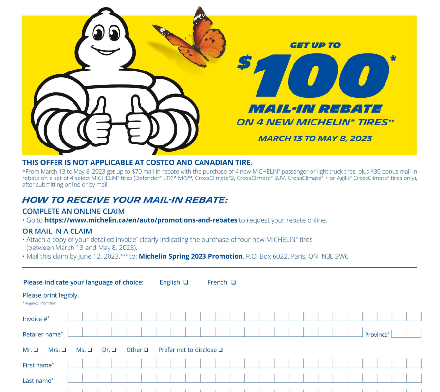 Costco Tire Rebate 2024 Costco Tire Rebate 2023